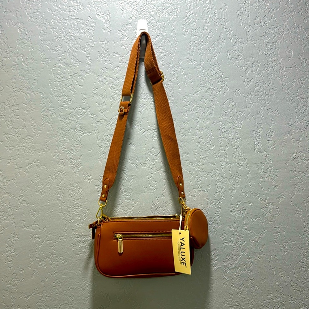 YALUXE PU LEATHER CROSSBODY PURSE